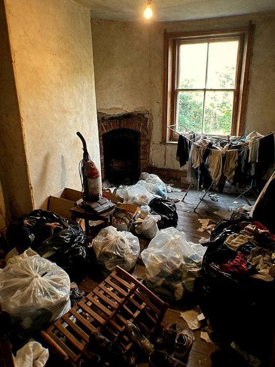 Before: a typical domestic waste removal job before we started