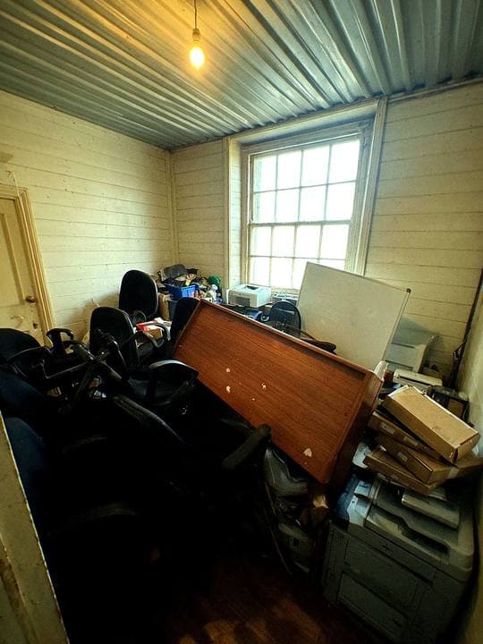 Before: a typical office clearance job before we started
