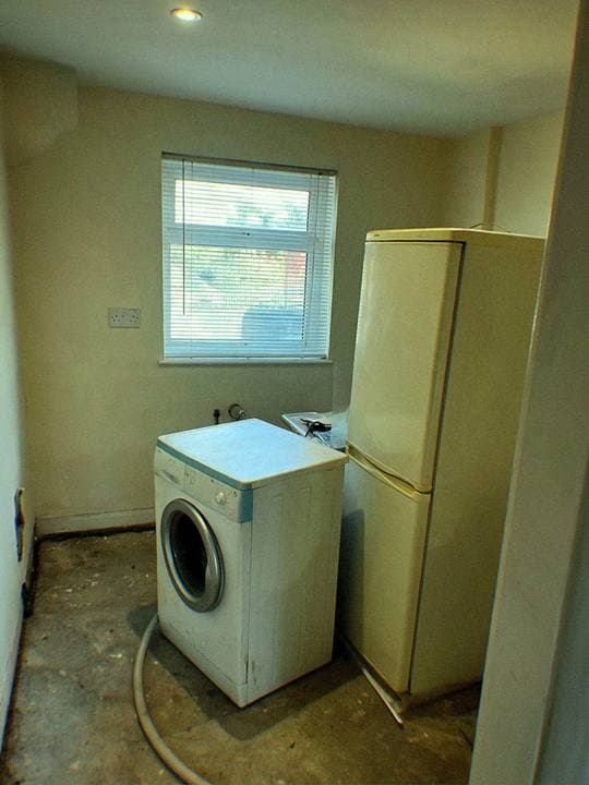 Before: a typical white goods disposal job before we started
