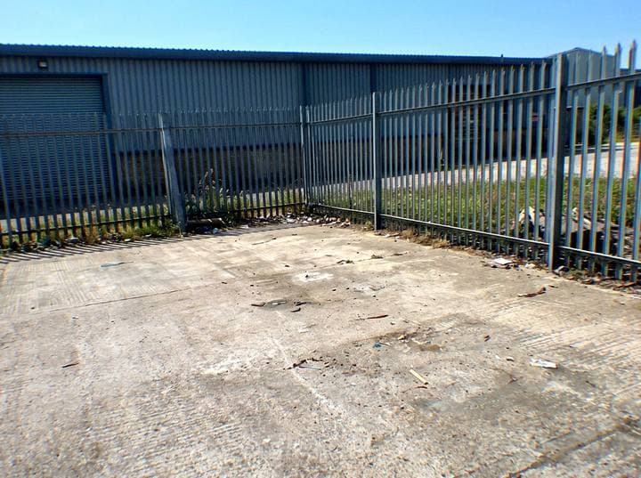 After: the same industrial waste job once cleared